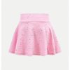 Toddler Girl's Glitter Flared Tennis Golf Skirt Athletic Butterfly Ruffle School Skirts with Pockets