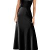 Womens 2025 Wedding Guest Bridesmaid Sleeveless Back V Neck Cocktail Party Formal Evening Gowns Long Maxi Dress