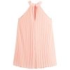 Girl's Sleeveless Pleated Halter Dress Casual Button Back Dresses