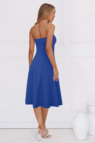 Womens Cocktail Dress Strapless Tube Formal Wedding Guest Prom Party Dress