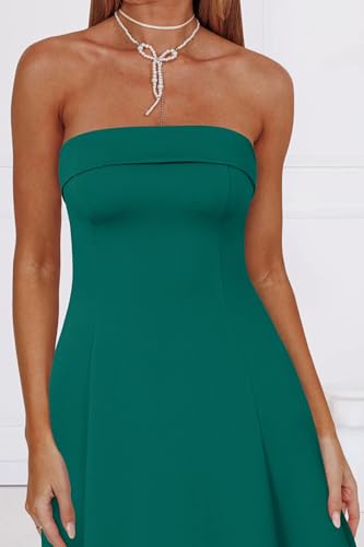 Womens Cocktail Dress Strapless Tube Formal Wedding Guest Prom Party Dress