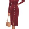 Womens Sweater Dress Fall Teacher Oufits 2025 Long Sleeve Business Casual Bodycon Split Ribbed Knit Midi Dresses