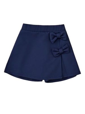 Toddler Girl's Elastic Waist Bow Skorts Summer Cute Skirt Shorts