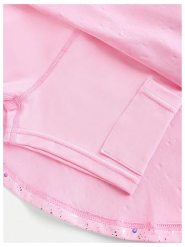 Toddler Girl's Glitter Flared Tennis Golf Skirt Athletic Butterfly Ruffle School Skirts with Pockets