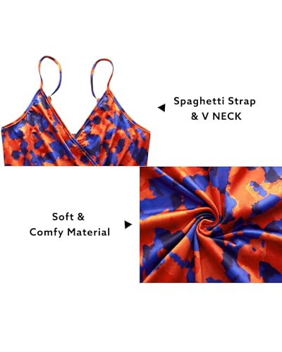Women Summer 2025 Maxi Dress Vacation Floral Spaghetti Strap Spring Casual Boho Split Beach Long Flowy Sundress