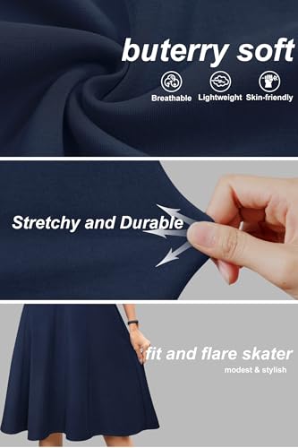 Womens 2025 Summer Teacher Work Modest Dresses Ultra Soft Short Sleeve Midi Old Money Clothes Business Casual Dress