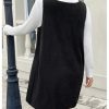 Women's Plus Size Corduroy V Neck Tank Overall Dress Sleeveless Loose Casual Short Dress