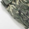 Toddler Girl's Camo Print Mini Cargo Skirt Elastic High Waist Flap Pocket Casual Mini Skirts