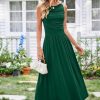 Women 2025 Summer Maxi Dresses Vacation Ruched Boat Neck Tank Flowy Elegant Party Long Formal Dress Pockets