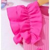 Toddler Girl's Bow Ruffle Cap Sleeve Mesh Dress Birthday Party Belted Swing Dresses