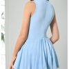 Girl's Tennis Dress Sleeveless Pleated Workout Athletic Golf Dresses with Shorts Pockets