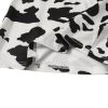 Girl's Cow Print Summer Split Hem High Waist Zipper Casual Short Skirt
