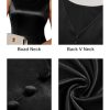 Womens 2025 Wedding Guest Bridesmaid Sleeveless Back V Neck Cocktail Party Formal Evening Gowns Long Maxi Dress