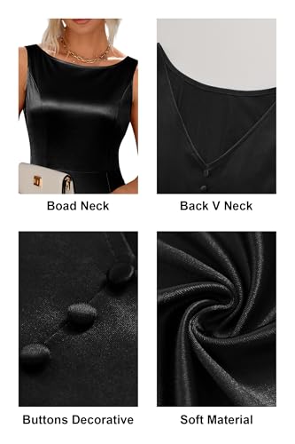 Womens 2025 Wedding Guest Bridesmaid Sleeveless Back V Neck Cocktail Party Formal Evening Gowns Long Maxi Dress