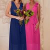 Womens 2025 Summer Wedding Guest Bridesmaid V Neck Sleeveless Long Formal Evening Party Maxi Dress