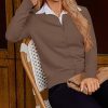 Women's Lightweight Button Down Cardigan Long Sleeve Casual Crew Neck Soft Knit Cardigans Sweater Tops