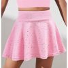 Toddler Girl's Glitter Flared Tennis Golf Skirt Athletic Butterfly Ruffle School Skirts with Pockets