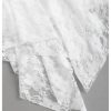 Women's Flowy Drawstring Lace Mini Skirt Ruched Asymmetrical Ruffle Y2k Raved Short Skirts
