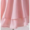 Toddler Girl's Bow Tie Shoulder Layered Ruffle Cami Dress Ruched Swing Short Dresses