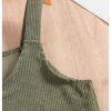 Girl's Button Front V Neck Overall Dress Sleeveless Corduroy Pinafore Dresses