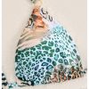 Women's 3 Pieces Bikini Set Leopard Print Halter String Swimsuit with Cover Up Skirt