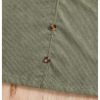 Girl's Button Front V Neck Overall Dress Sleeveless Corduroy Pinafore Dresses