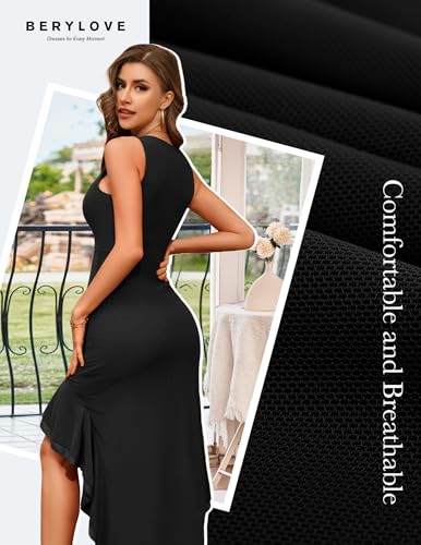 Summer Wedding Guest Mesh Dresses Cocktail Formal Bodycon Ruffle Party High Low Dress