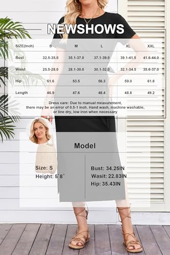 Women 2025 Summer Casual Dress Tie Waist T Shirt Short Sleeve Beach Crew Neck Slit Maxi Trendy
