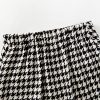 Girl's 2 Piece Houndstooth Outfits Tweed Jacket and Skirt Set Tea Party Suits