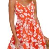Women's Summer Dress 2025 Spaghetti Strap Sleeveless V Neck Casual Swing Sundress with Pockets
