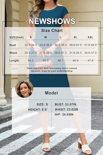 Women Fall 2025 Teacher Outfits Church Midi Cap/Long Sleeve Hollow Knit Modest Business Casual Sweater Dress