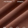 Women's Summer Square Neck Ribbed Knit Short/Long Sleeve A Line Flowy Midi Dress with Pockets